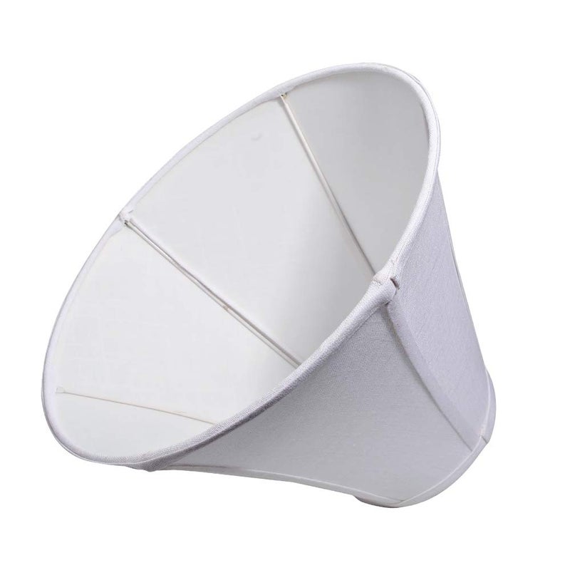 TOOTOO STAR Double White Lamp Shade Set of 2, Large Bell Lampshade for Floor Light and Table Lamp 6x14x10 inch, DIY Fabric Natural Linen Hand Crafted, Spider (White, 6x14x10 inch) - Image 3